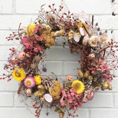 'Everlasting' Dried-Flower Wreath