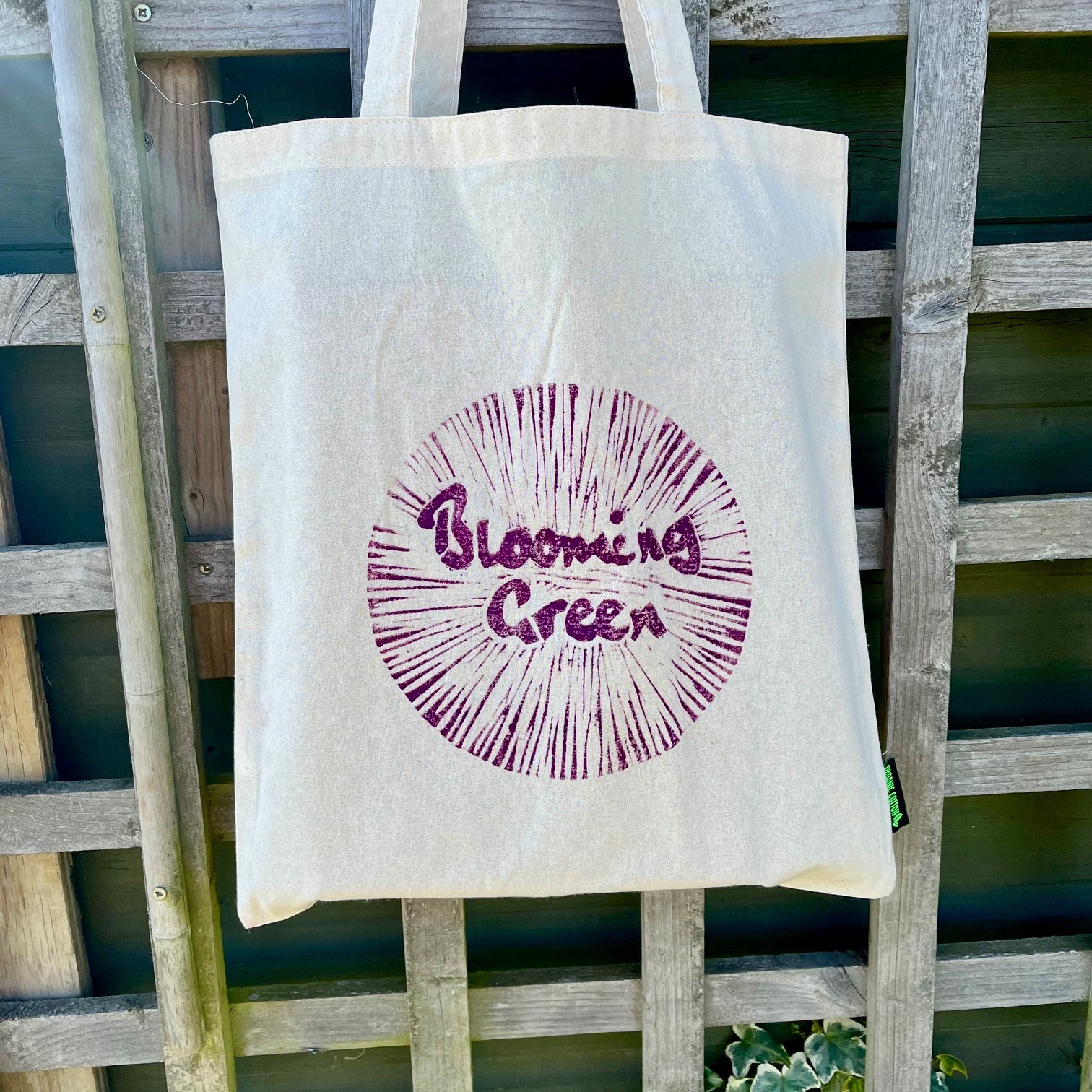 Blooming Green Tote Bag - Image 2