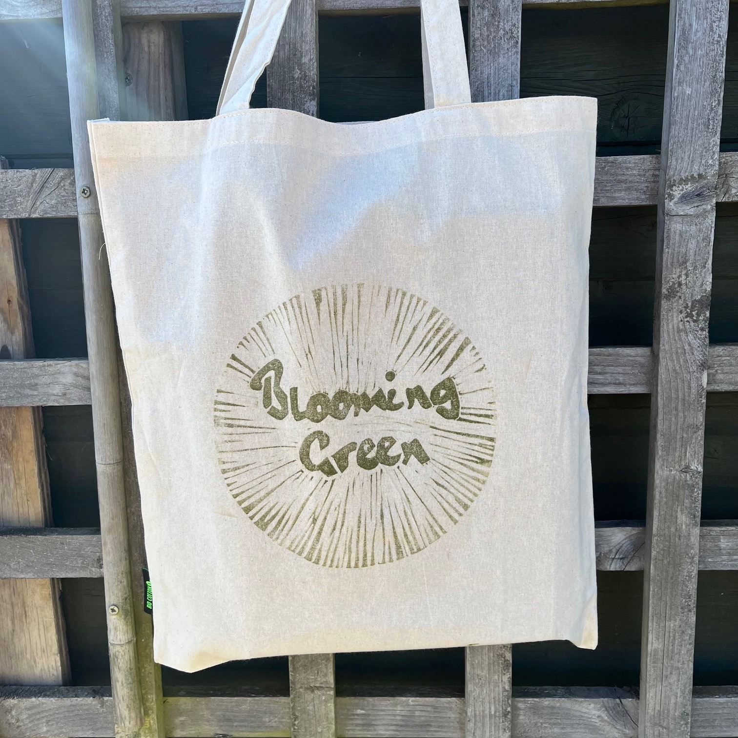 Blooming Green Tote Bag - Image 4