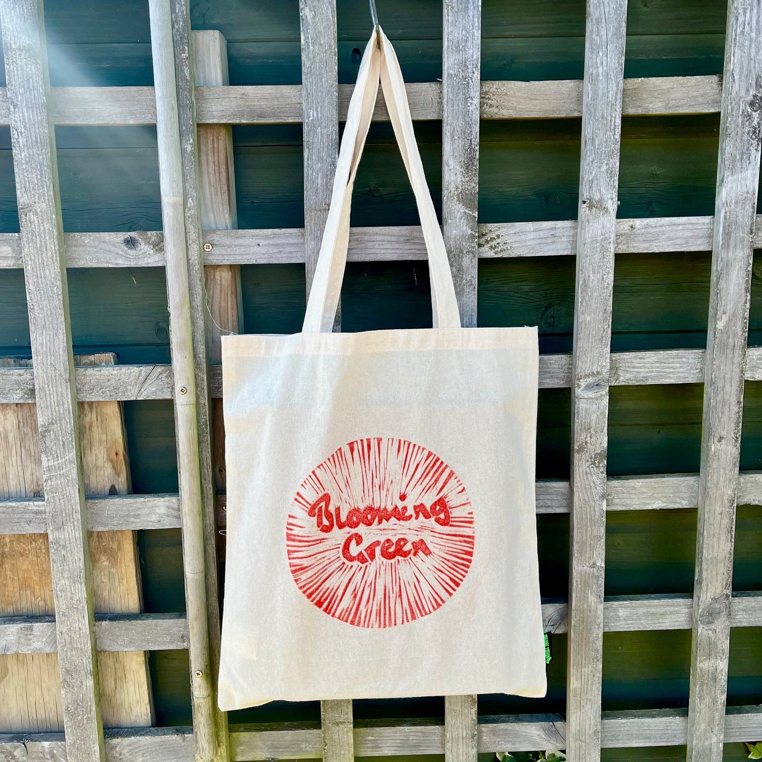 Blooming Green Tote Bag - Image 3